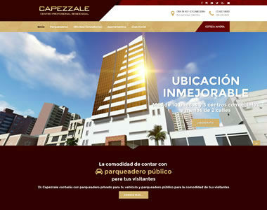 Página Web Capezzale Proyecto de Construccion Bucaramanga